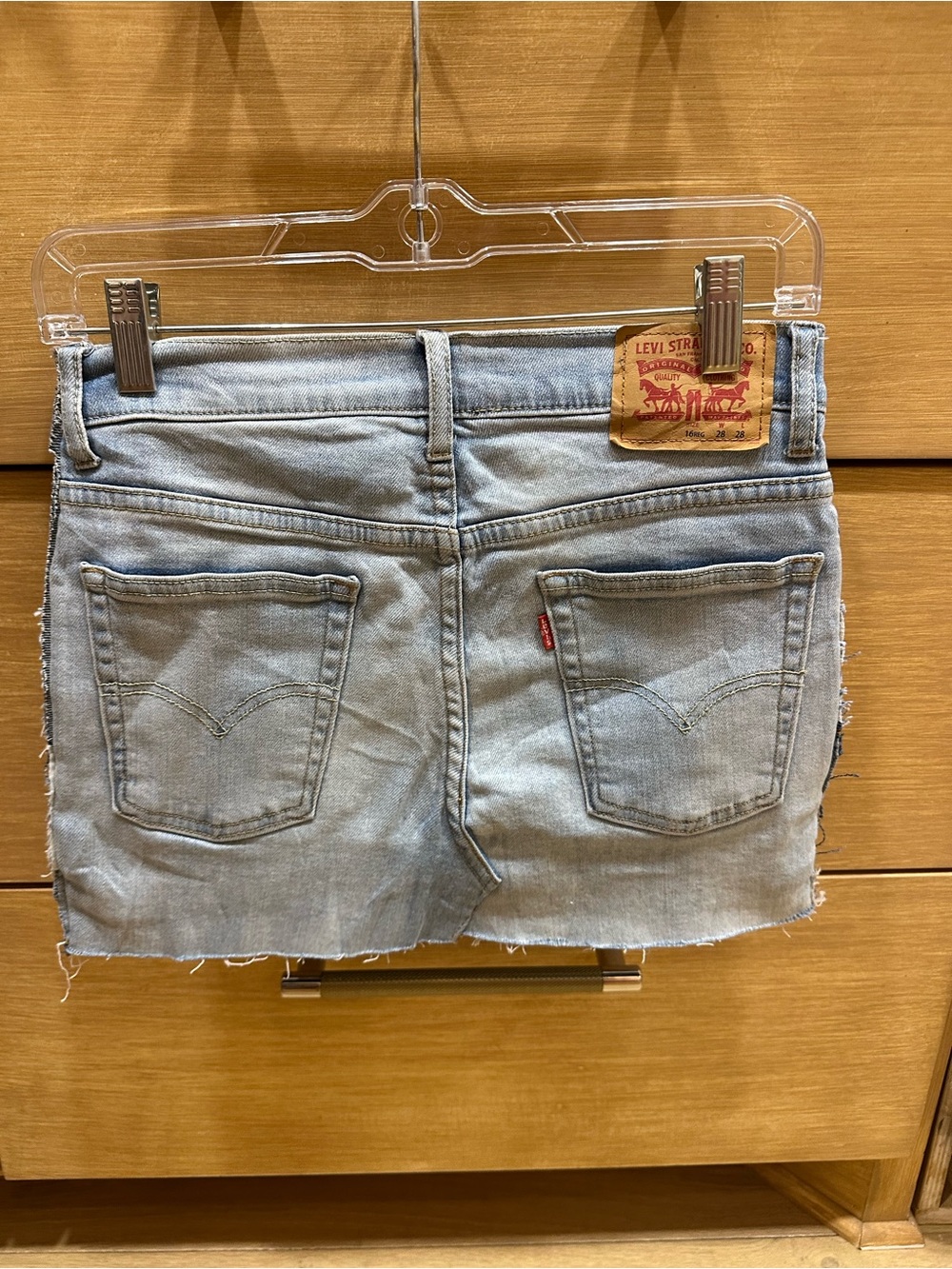 Levi's reworked patchwork Blue Denim Skirt - Picture 3 of 8